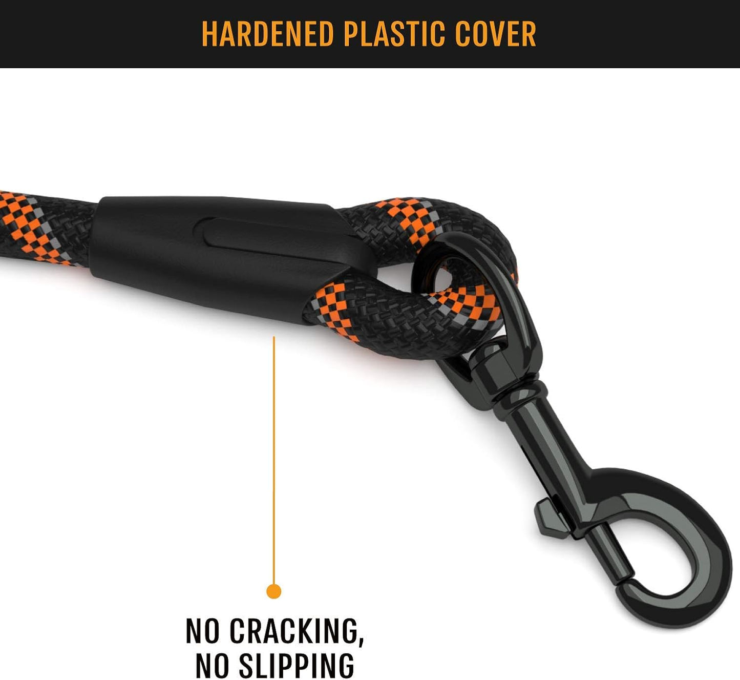 Premium Dog Rope Leash with Padded Handle and Reflective Threads for Training, Running, and Walking - Suitable for Small, Medium, and Large Dogs