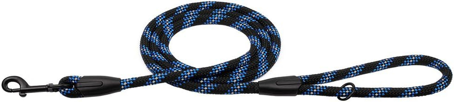 Braided No-Pull Training Dog Collar with Quick Release Lead - Suitable for Small, Medium, and Large Dogs (6 FT Leash, L/XL, Blue)