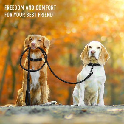 Premium Dog Rope Leash with Padded Handle and Reflective Threads for Small, Medium, and Large Dogs - Ideal for Training, Running, and Walking